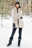 Fabulous Furs Weekender Zip Vest Style 14667 in Olive and in Stone; 