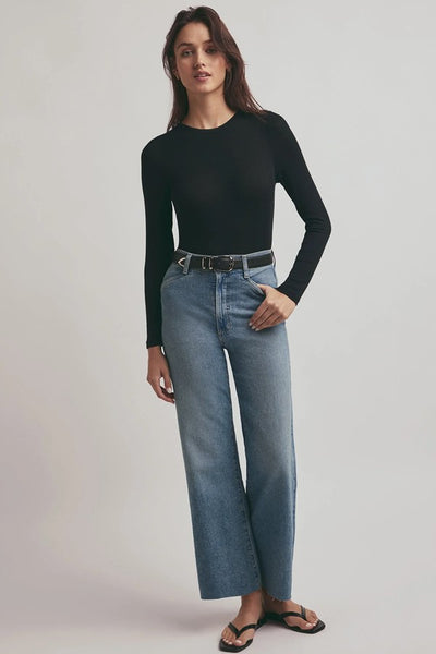 Favorite Daughter Mischa High Rise Wide Leg Ankle Style FT7AMY9504 in Monterey;Favorite Daughter Wide Leg Jeans;Spring Wide Leg Jeans; 