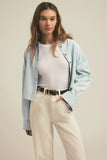 Favorite Daughter The Cropped Ex-Boyfriend Shirt Style fgz9rr1061 in sierra; 