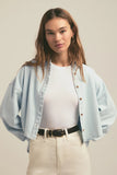 Favorite Daughter The Cropped Ex-Boyfriend Shirt Style fgz9rr1061 in sierra; 