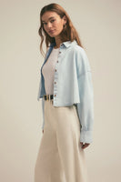 Favorite Daughter The Cropped Ex-Boyfriend Shirt Style fgz9rr1061 in sierra; 