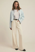 Favorite Daughter The Cropped Ex-Boyfriend Shirt Style fgz9rr1061 in sierra; 