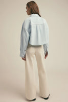 Favorite Daughter The Cropped Ex-Boyfriend Shirt Style fgz9rr1061 in sierra; 