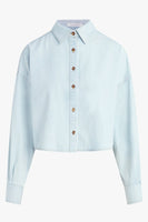 Favorite Daughter The Cropped Ex-Boyfriend Shirt Style fgz9rr1061 in sierra; 