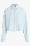 Favorite Daughter The Cropped Ex-Boyfriend Shirt Style fgz9rr1061 in sierra; 