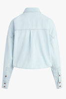 Favorite Daughter The Cropped Ex-Boyfriend Shirt Style fgz9rr1061 in sierra; 
