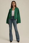 Favorite Daughter The Oliver Jacket Style FTREEM7023 in Emerald; 