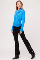 Fifteen Twenty Clothing Button Hem Pant Style 4F09089 in Black; 