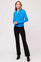 Fifteen Twenty Clothing Button Hem Pant Style 4F09089 in Black; 