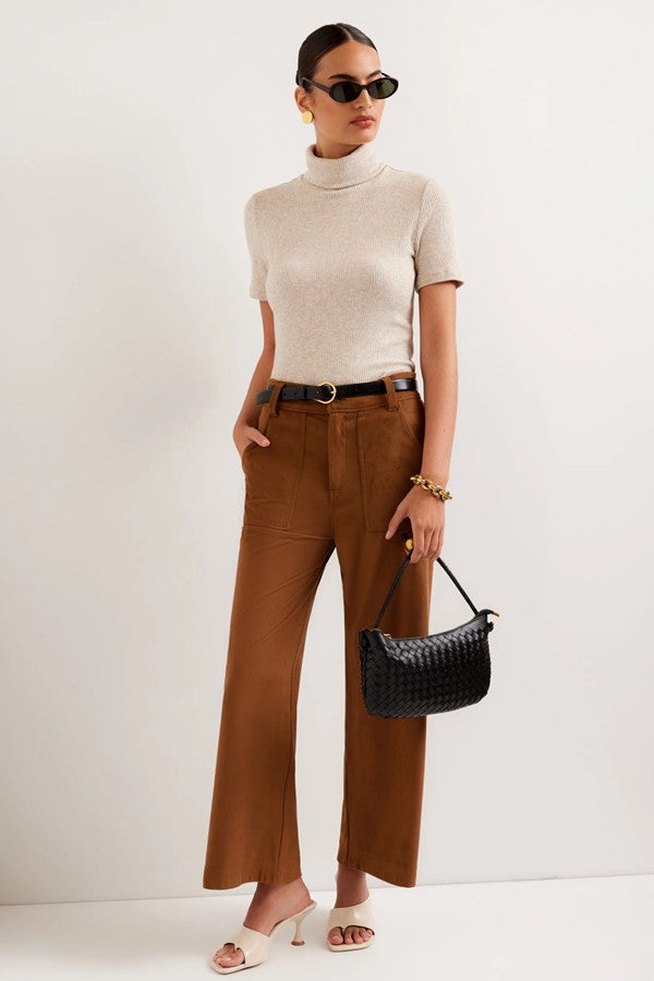 Jana Short Sleeve Turtleneck Top