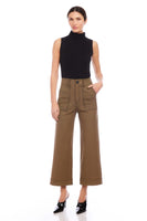 Fifteen Twenty Clothing Rylee Crop Pant Style 3F12505 HNT in Houndstooth;Fall Trouser;Fall Career Pant;Fall Houndstooth Trouser Pant; 