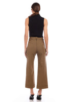 Fifteen Twenty Clothing Rylee Crop Pant Style 3F12505 HNT in Houndstooth;Fall Trouser;Fall Career Pant;Fall Houndstooth Trouser Pant; 