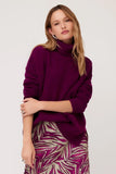 Fifteen Twenty Clothing TURTLENECK SWEATER Style 4F89360 in Magenta; 