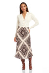 Fifteen Twenty Mia Bias Skirt Style 3F37600 Prt in Print; 