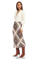 Fifteen Twenty Mia Bias Skirt Style 3F37600 Prt in Print; 