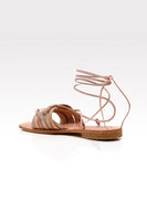 Free PEople CAMI HUARACHE WRAP SANDAL Style OB1627899 in Latte;Women's Ankle Wrap Sandal;Free People Wrap Sandal; 