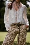 Free PEople Clothing Forevermore Long-Sleeve Top Style OB2139442 in Both Ivory and Mineral Blue; 