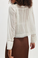 Free PEople Clothing Forevermore Long-Sleeve Top Style OB2139442 in Both Ivory and Mineral Blue; 