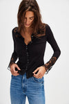 Free PEople Clothing Rosebud Cuff style OB2118157 in Black; 