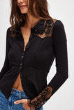 Free PEople Clothing Rosebud Cuff style OB2118157 in Black; 