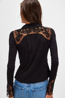 Free PEople Clothing Rosebud Cuff style OB2118157 in Black; 