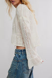 Free PEople Clothing Sweet Love Blouse style OB2258692 in Egret; 