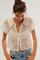 Free People We The Free Palmer Cuffed Jeans Style OB1824199-4415 in Daydream Blue; 