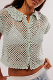 Free People We The Free Palmer Cuffed Jeans Style OB1824199-4415 in Daydream Blue; 