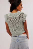 Free People We The Free Palmer Cuffed Jeans Style OB1824199-4415 in Daydream Blue; 