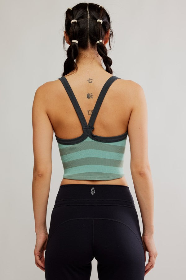 売れ筋商品|||エフピームーブメント カットソー トップス レディース All Clear Striped Cami - Women's Sage Combo All Clear Striped Cami – bfree boutique