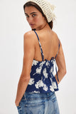 Free PEople Susie Printed Top Style OB2270398 in Navy Combo; 
