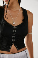 Free People Amelia Corset Style OB1578053 in Black or White; 