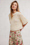 Free People Amy Sweater Tee Style OB2395860 in ivory; 