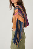 Free People Baja Pullover Style OB1517562 in Tropical Nights Combo; 
