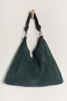 Free People Bobbi Slouch Suede Tote Style OB2102210 in Pine;Suede Tote Bag;Free People Suede Tote; 
