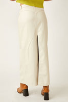 Free People City Slicker Vegan Maxi Skirt Style OB1584681 in Nilla Cream;Vegan Leather Maxi Skirt;Free PEople Leather Maxi Skirt;free People Vegan Leather Skirt