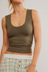 Free People Clean Lines Muscle Cami Style SCT1686 in Tarmac; 