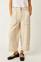 Free People Clothing SAwyer Carpenter Pant Style OB1786863 in Morning Oat;Free People Carpenter Style PAnt; 