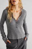 Free People Colt Thermal Style F22T02206 in Charcoal, Ecru and in Mediterranean Ocean Blue; 
