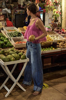 Free People East Bay Cuffed Style OB2218128 in Spunky;Free People Cuffed Straight Leg Jeans; 