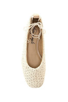 Free People Ellie Crochet Ballet Flat Style OB1888926 in Ivory;Ballet Flat;Crochet Ballet Flat;The Best Ballet Flat;On-Trend Ballet Flat; 