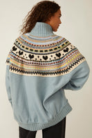Free People Emily Sweatshirt Style OB1788004 in Mineral Rainbow Combo; 