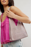 Free People Knox Studded Suede Shoulder Bag style OB2229127 in Lilac Dust; Suede Studded Shoulder Bag; Free People Sued Studded Shoulder Bag