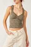 Free People Love Letter Sweetheart Cami Style P196 in Stingray; 