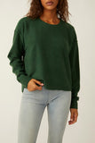 Free People Luna Pullover Style OB1597543 in Forest Pine Heather; 