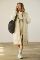 Free People Movement On The Move Packable Puffer Vest Style OB1694214 in Muted Beige;Long Puffer Style Vest; 