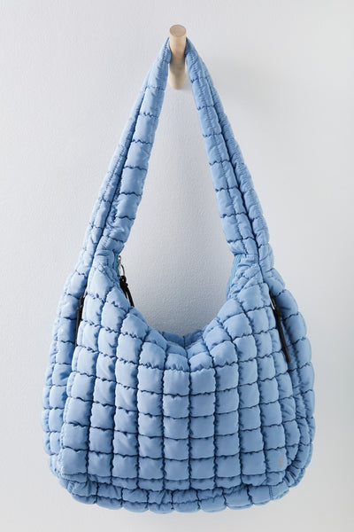 Free People Movement Quilted Carr Style OB1563662 In Dusty Blue and Fuji Jade; 