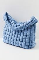 Free People Movement Quilted Carr Style OB1563662 In Dusty Blue and Fuji Jade; 
