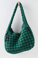 Free People Movement Quilted Carr Style OB1563662 In Dusty Blue and Fuji Jade; 