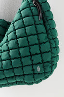 Free People Movement Quilted Carr Style OB1563662 In Dusty Blue and Fuji Jade; 